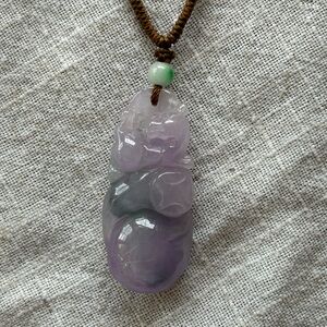 Heritage Jade Purple Lavender Pendant Necklace